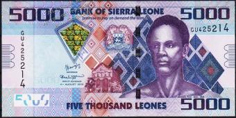 Сьерра-Леоне 5000 леоне 2015г. P.NEW - UNC - Сьерра-Леоне 5000 леоне 2015г. P.NEW - UNC