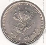 35-71 Родезия 5 центов 1976г. КМ# 13 UNC медно-никелевая 