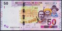 Банкнота Боливия 50 боливиано 2018 года. P.NEW - UNC "А"