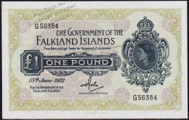Фолклендские острова 1 фунт 1982г. P.8е - UNC - Фолклендские острова 1 фунт 1982г. P.8е - UNC