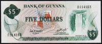 Гайана 5 долларов 1983г. P.22d - UNC
