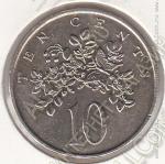20-62 Ямайка 10 центов 1981г. КМ #47 медно-никелевая 5,65гр. 23,6мм