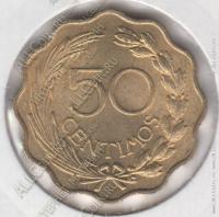 арт540 Парагвай 50 сантимов 1953г. КМ#28 UNC 