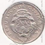 24-53 Коста-Рика 5 сентимо 1969г. КМ # 184.2 медно-никелевая 1,0 гр. 15мм