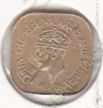 28-117 Цейлон 5 центов 1943г. КМ # 113,1 никель-латунная 3,89гр. 18мм